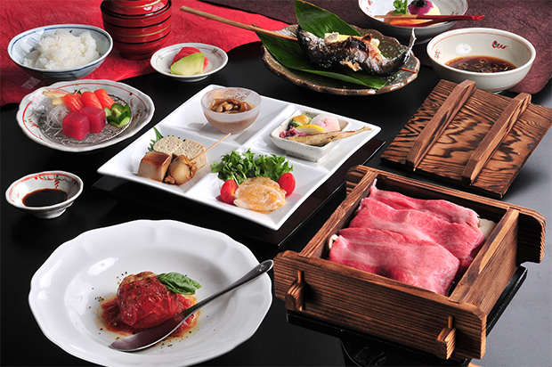 飛騨牛の蒸籠蒸し